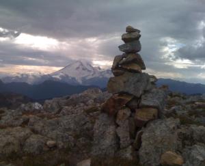 Cairn and Mount Baker