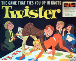 Twister, not the tornado version with actual danger